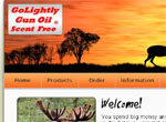 GoLightly Hunting Website Snapshot