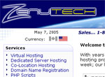 Zenutech 2004 Website Snapshot